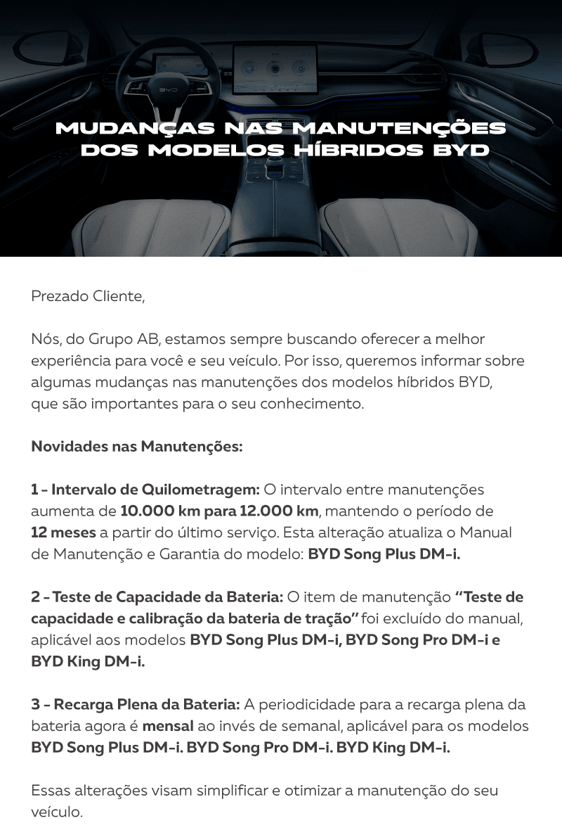 Comunicado BYD