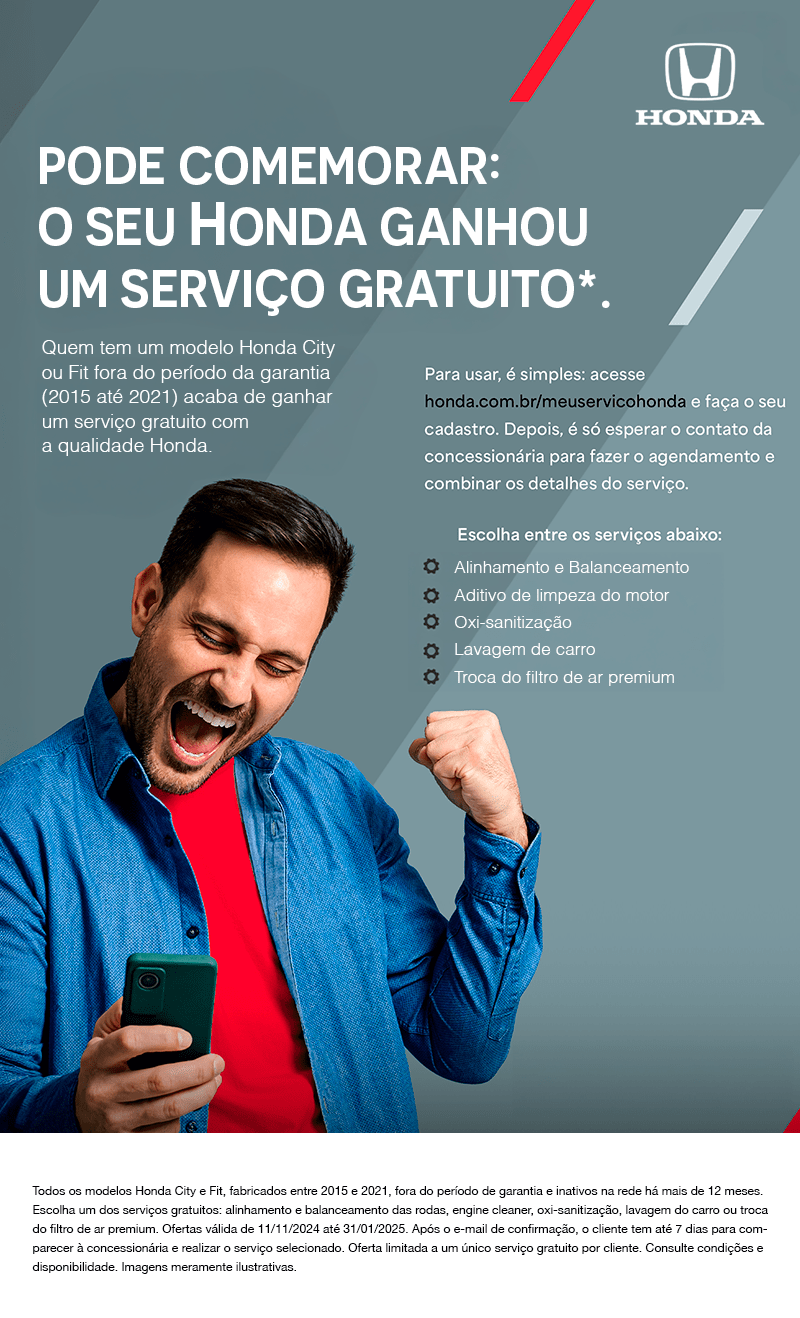 Serviço Gratuito Honda