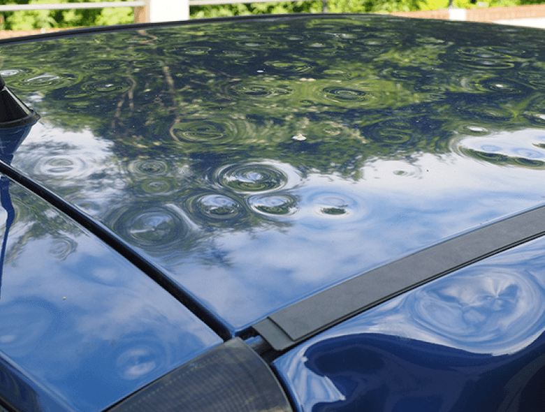 Cuidado com o carro na chuva de granizo